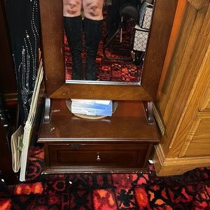 Women’s suede studded boot below the knee.